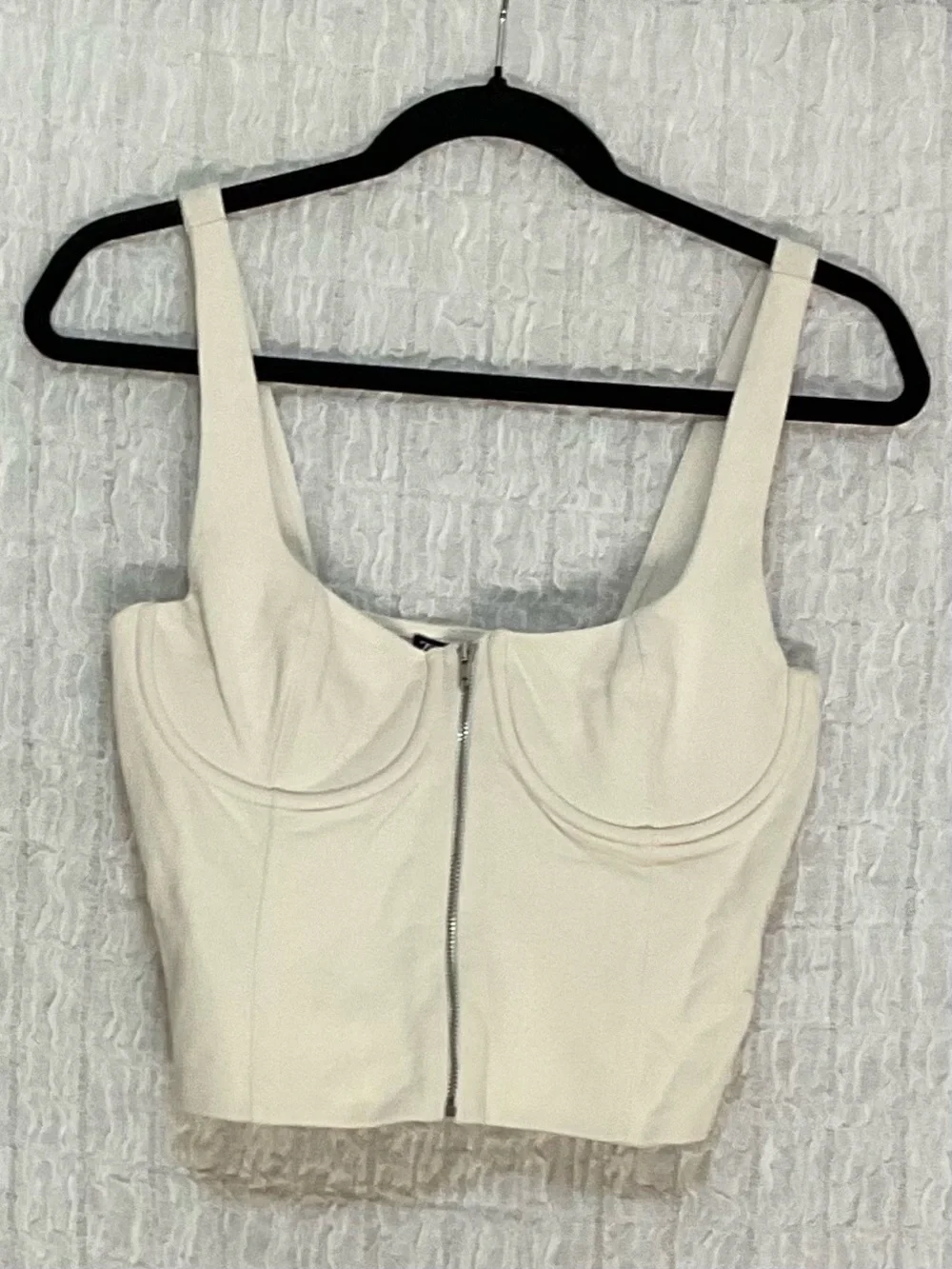 Zara leather ecru exposed